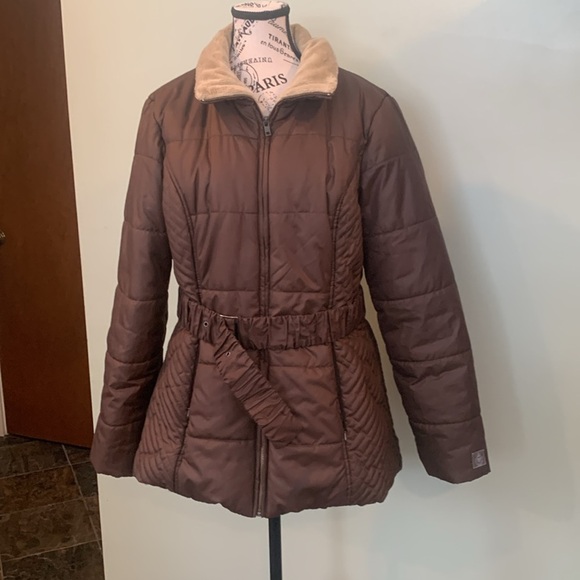 Tommy Hilfiger Jackets & Blazers - Tommy Hilfiger Brown Belted Winter Jacket Coat Women’s XL Extra Large